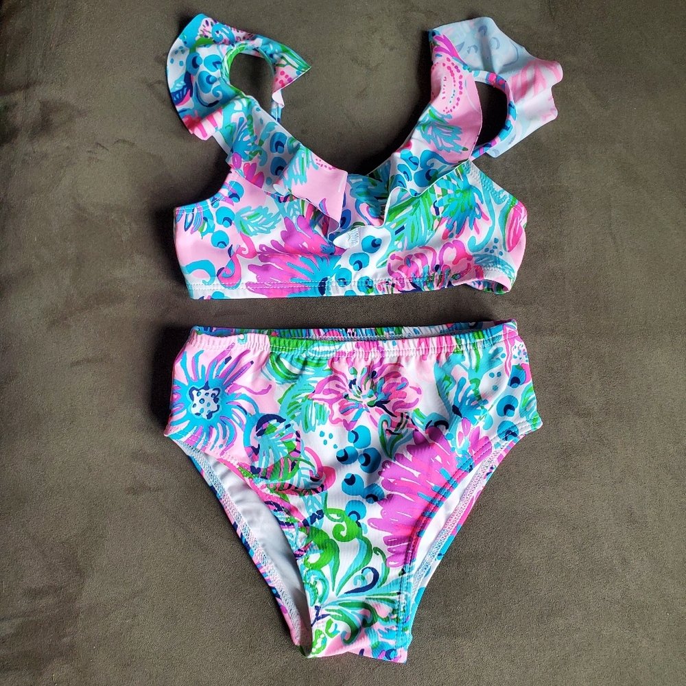 NWOT Lilly Pulitzer Kids Bikini Set